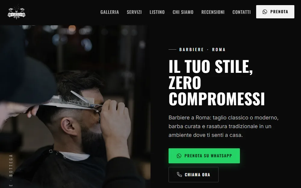 Bottega Nove — demo barbiere