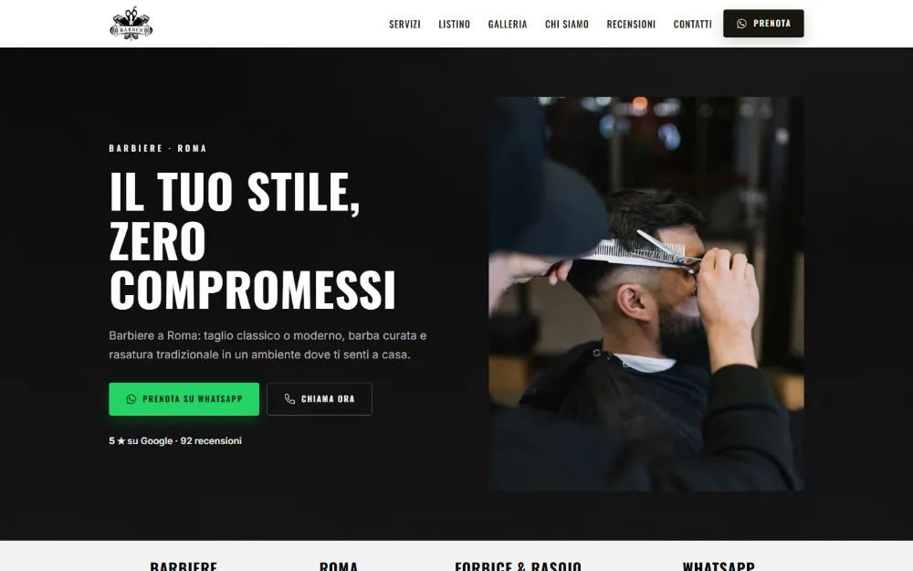 Bottega Nove — demo barbiere
