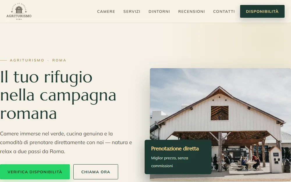 Sotto le Stelle — demo agriturismo
